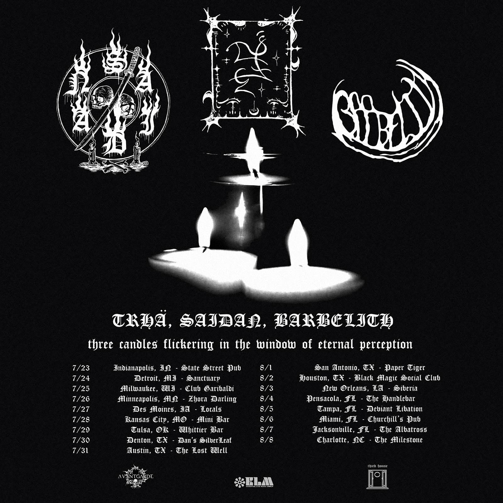 8/3/26 Saidan/Trhä/Barbelith Live at Black Magic Social Club Houston, TX